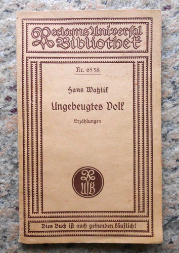 Ungebeugtes volk - volk,